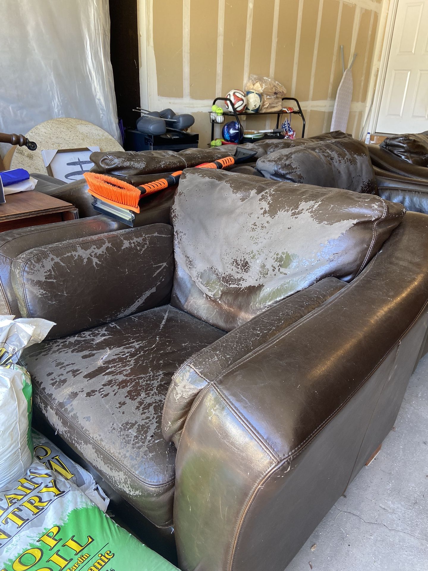 FREE Leather Couches- Set Of 4 (or individual)