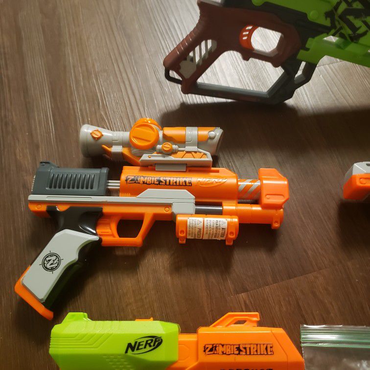 Nerf Foam Dart Blaster Gun Zombie Strike Bundle
