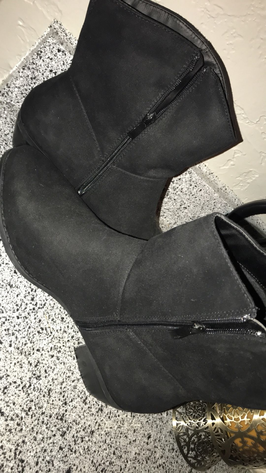 Black ankle boots