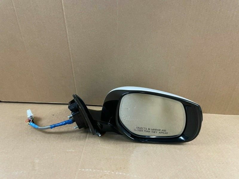 14-20 INFINITI Q50 RIGHT PASSENGER SIDE VIEW DOOR MIRROR W/ CAMERA WHITE