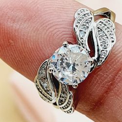 "Lovely Layer Stackable Zircon Angel Wings Wedding Rings for Women, PD768
  Thumbnail