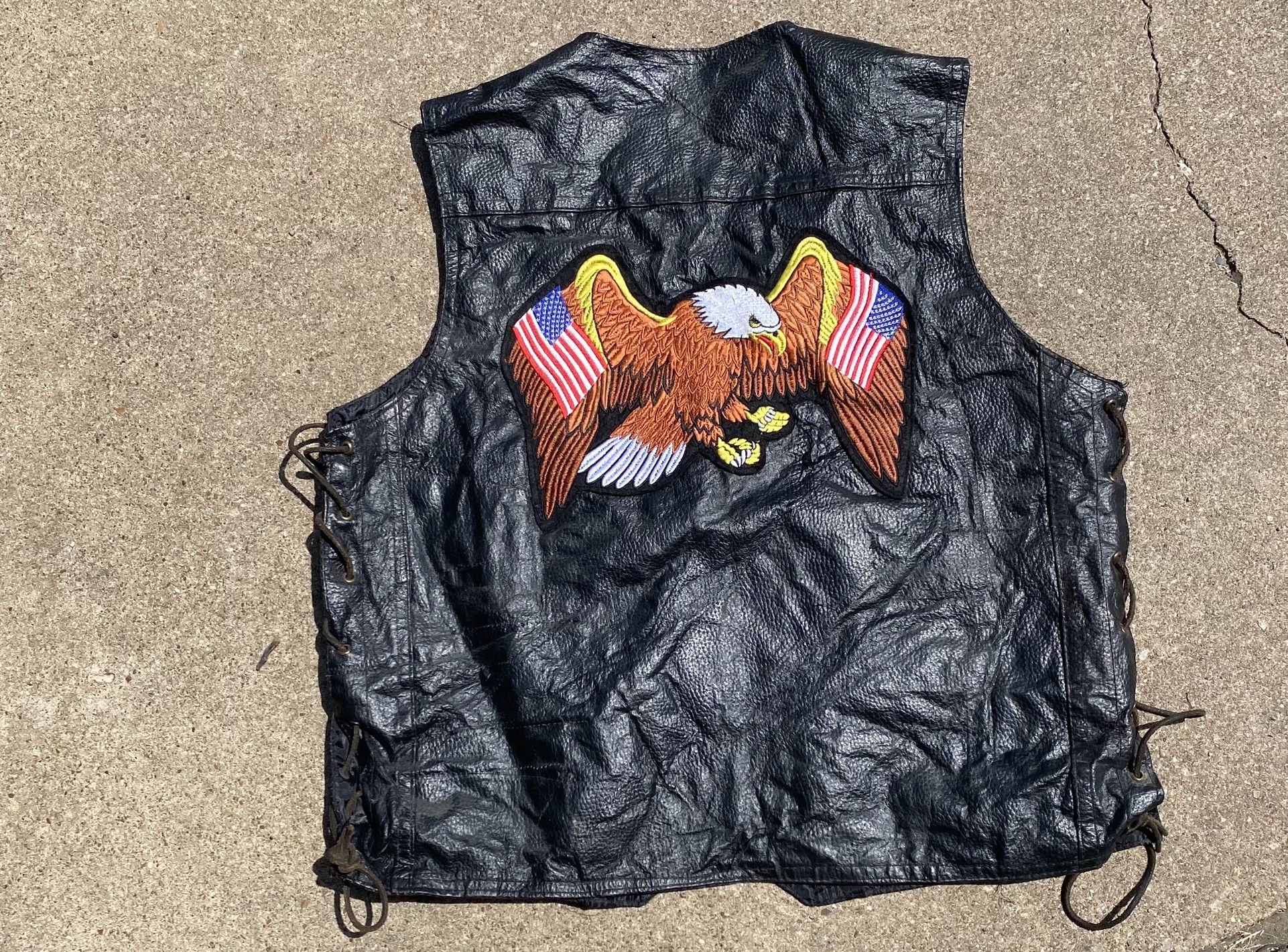 Harley Davidson Leather Vest Men’s XL