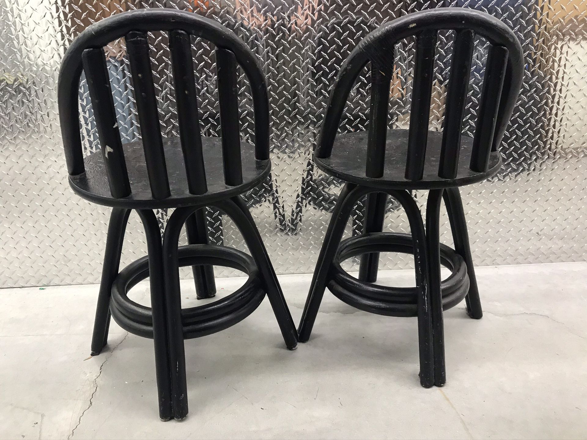 Pair Of Swivel Bar Chairs