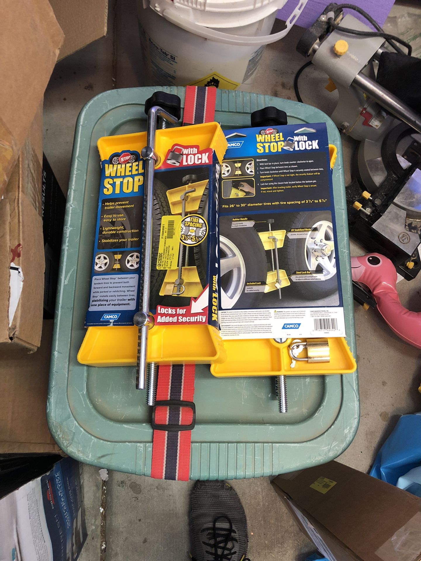 Trailer Tire Chock Locks