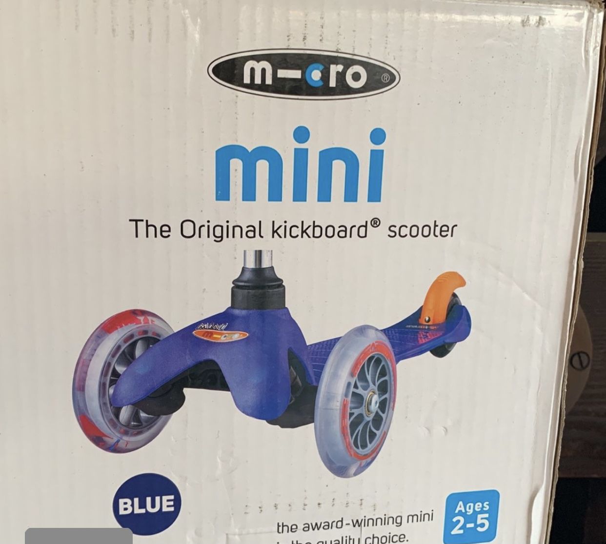 Micro Mini The Original Kickboard Scooter Blue (Ages 2-5)