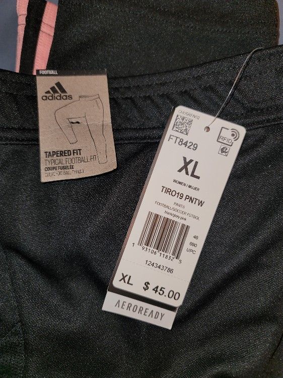 Woman's Adidas Pink Striped Pants