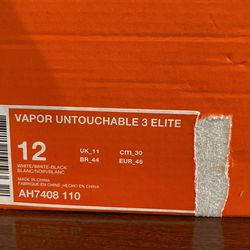 Nike Vapor Untouchable 3 Elite Cleats Thumbnail