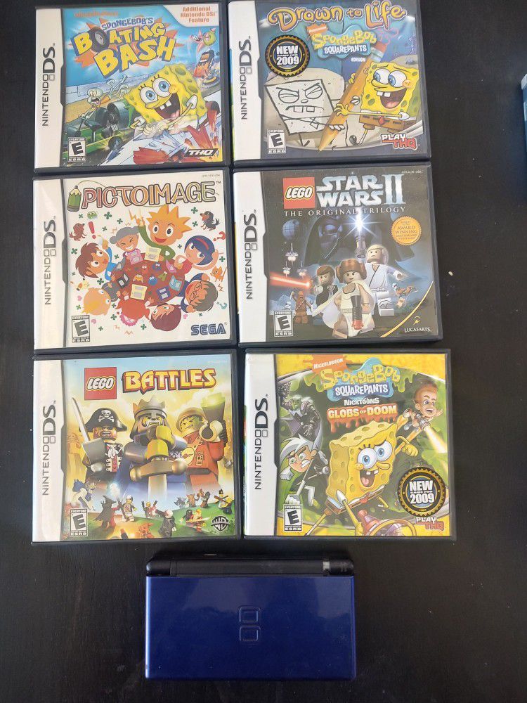 Nintendo DS Lite And Gameboy Advance SP With Games
