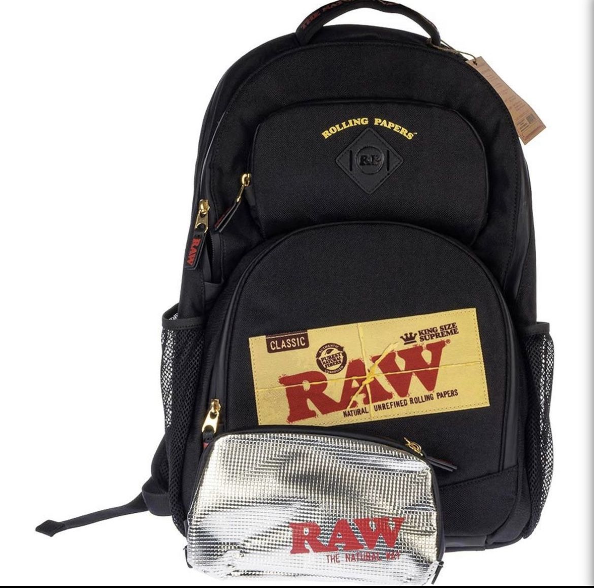 Raw Rolling Papers -Backpack - Smell Proof