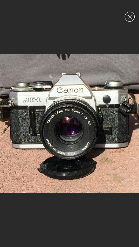 Canon ae-1 chrome slr body
