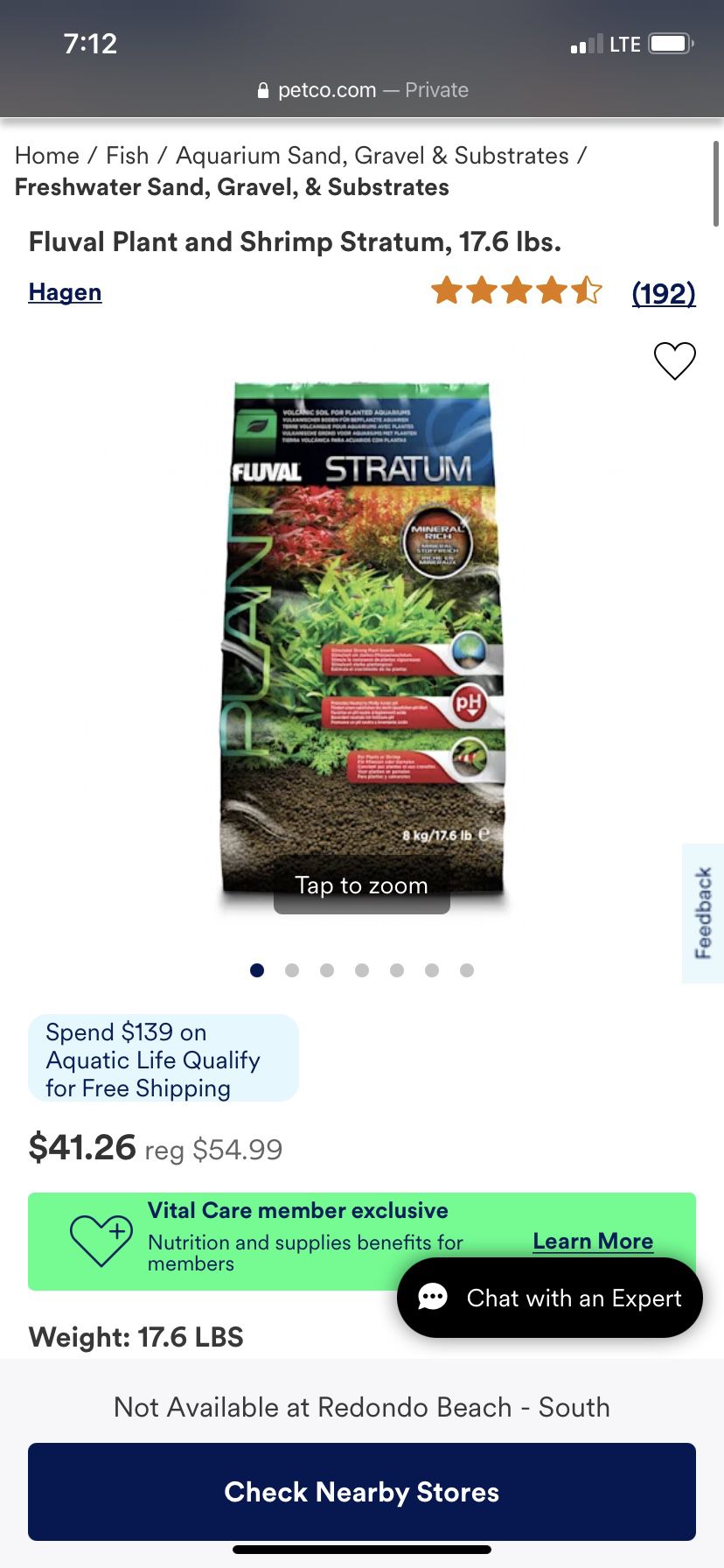 Fluval Plant and Shrimp Stratum, 17.6 lbs.
