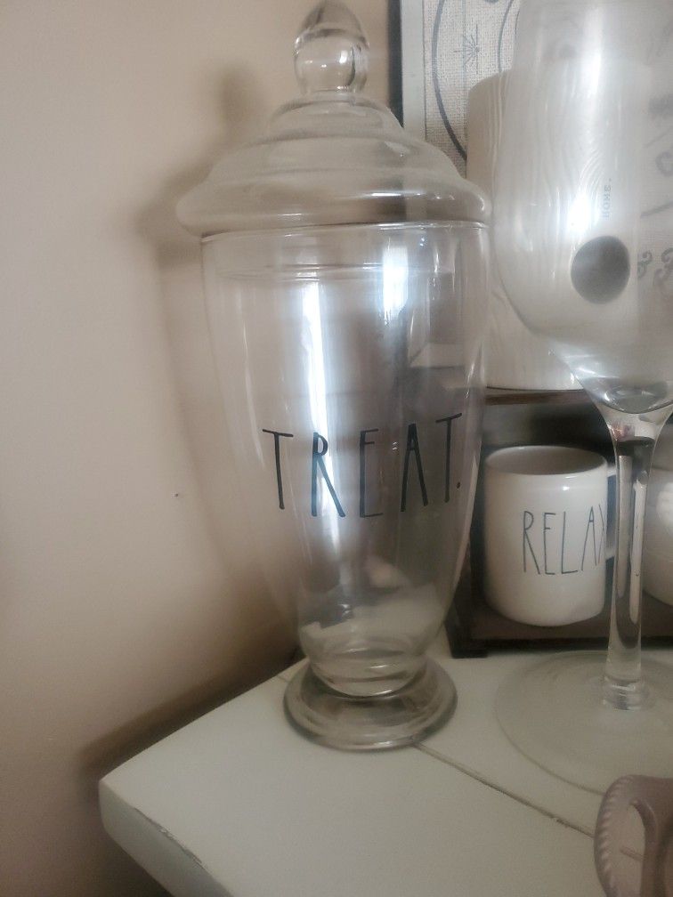 Rae Dunn Treat Apothecary Jar