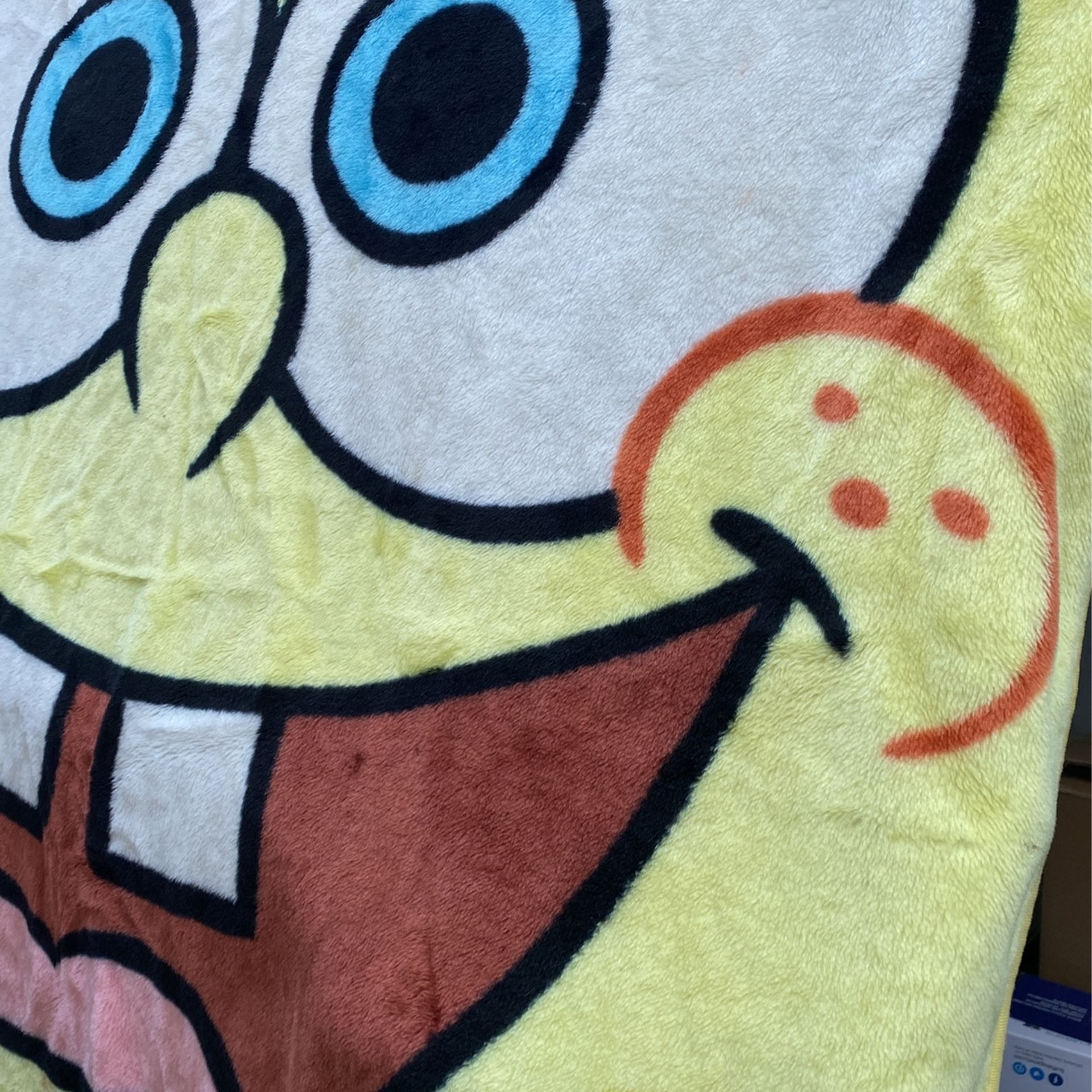 Sponge Bob Fuzzy Blanket, 53"x62"