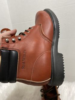 Red Wings Classic Women's Work Combat Leather Boots size 9 1/2 D  1607 Red Brown Thumbnail
