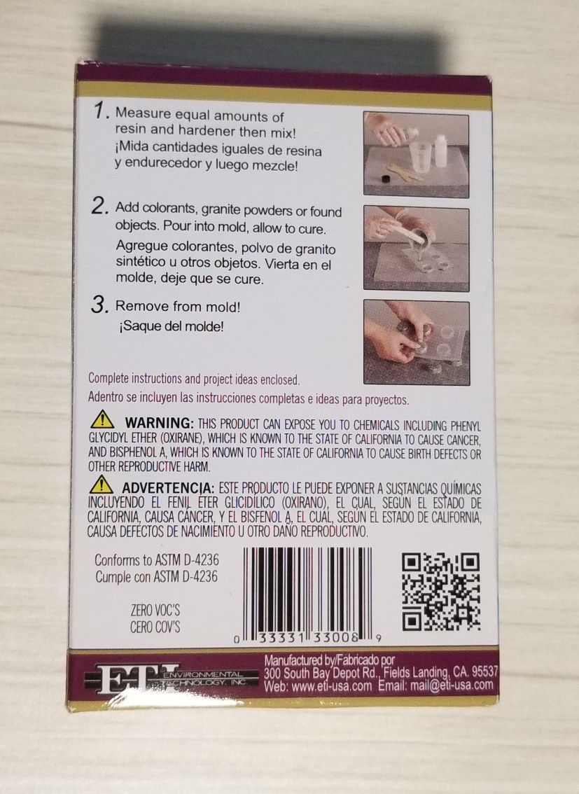 Easy Cast Clear Casting Expoxy for Arts and Crafts