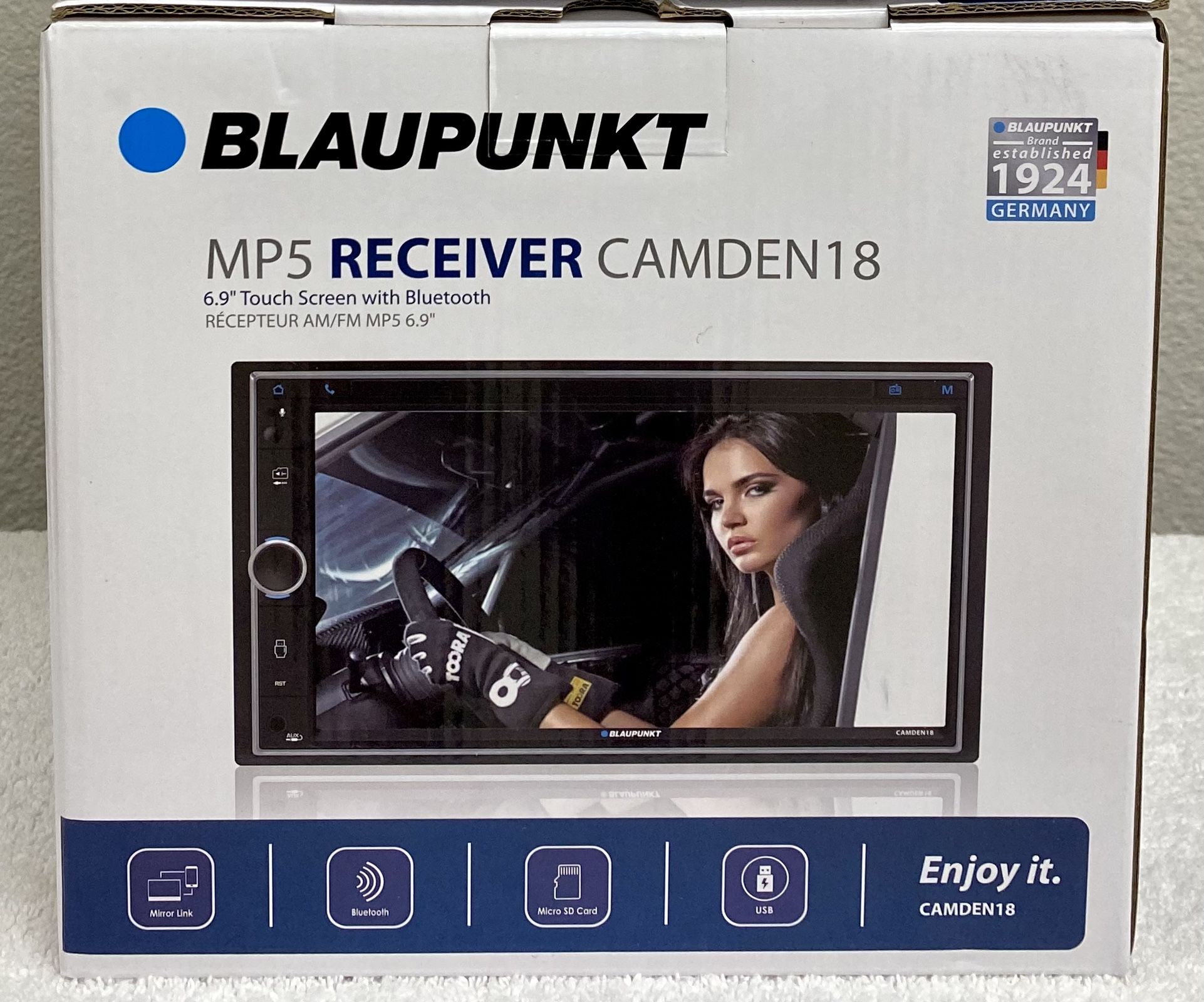New Blaupunkt 6.9” inch LCD Double Din Touch Screen Monitor w/ BLUETOOTH/AUX/USB/MP5 Car Audio Stereo Media Player 🔊💰
