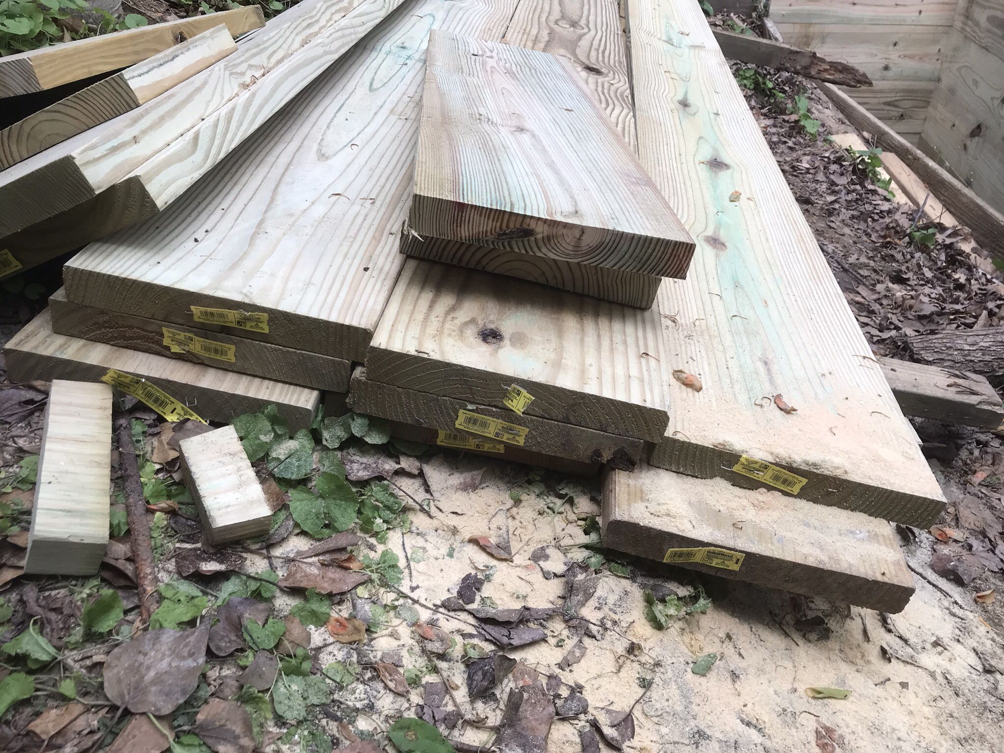 2x12 -10 Feet Long- Pressure treated wood – New A