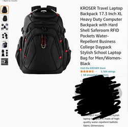 Kroger laptop backpack Thumbnail