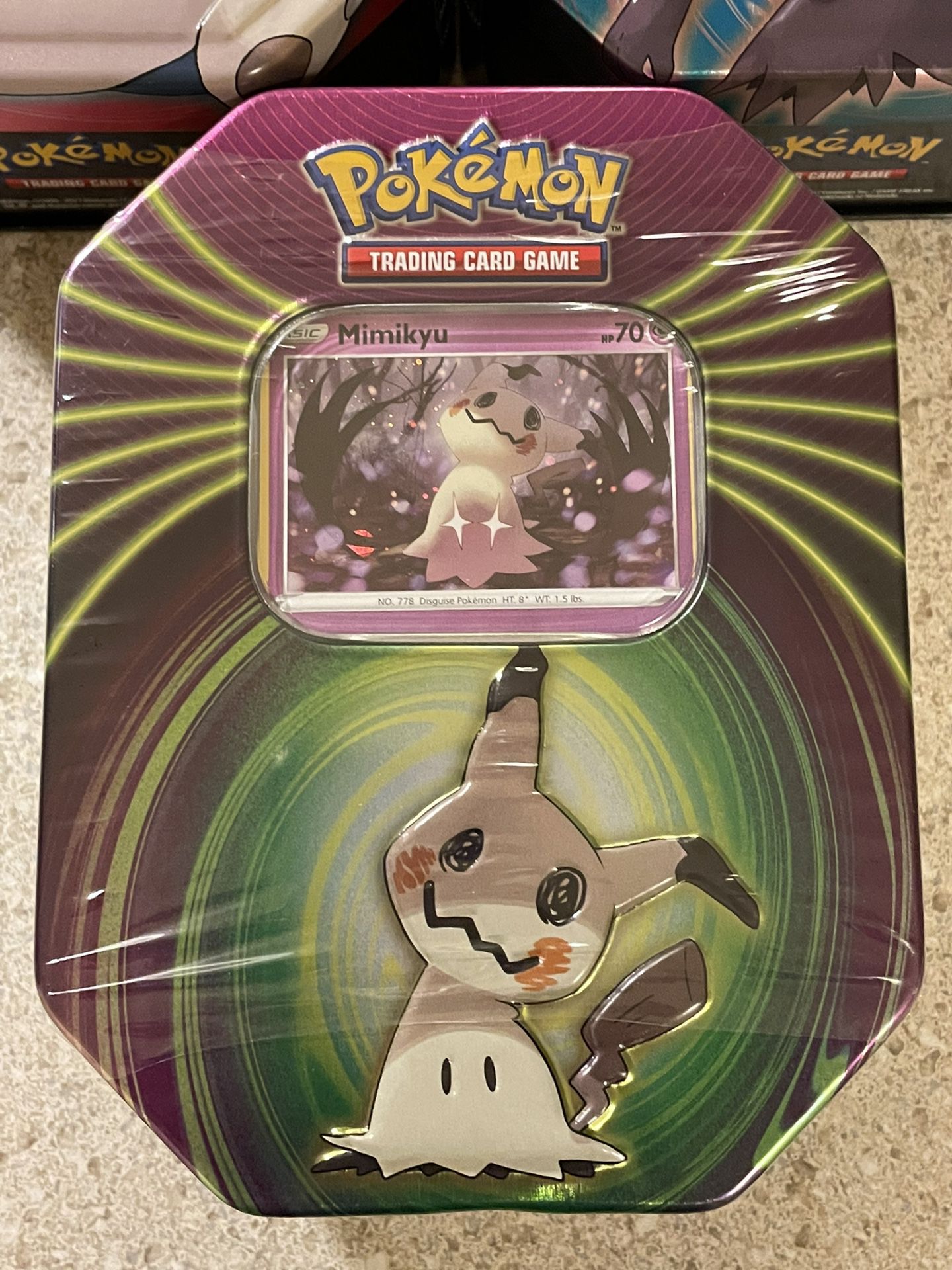 Pokémon Collection Tins - Snorlax , Darkrai & Mimikyu