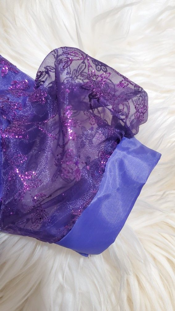 Girl’s Deluxe CUSTOME MADE Purple Fairy Butterfly Halloween Costume Size S/M 5-8