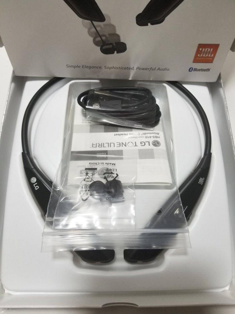 LG TONE ULTRA HBS-810 Wireless Stereo Headset. JBL sound. Bluetooth New in box