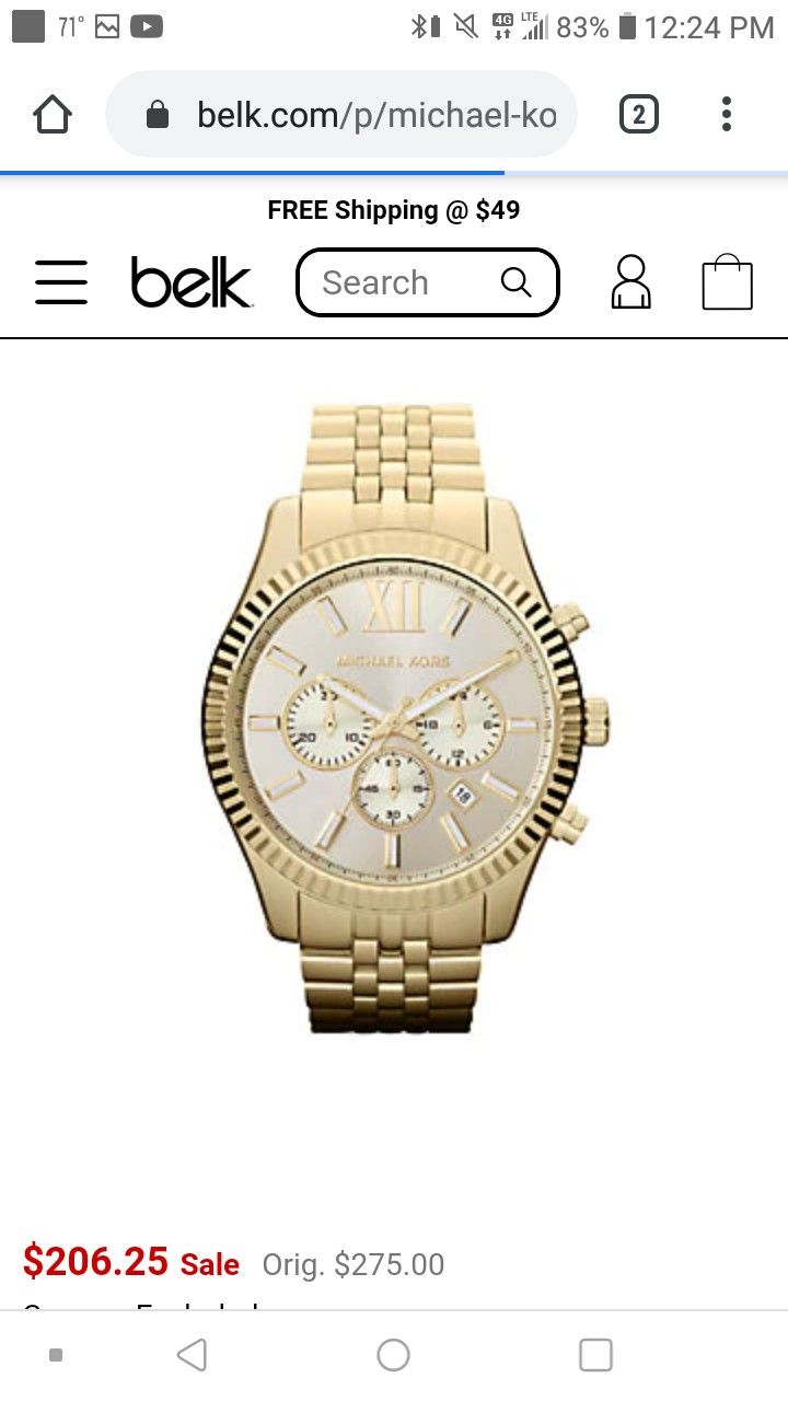 Michael Kors Mens Watch