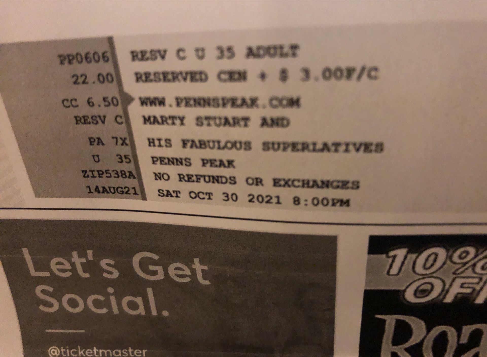 Marty Stuart Tickets Penns Peak
