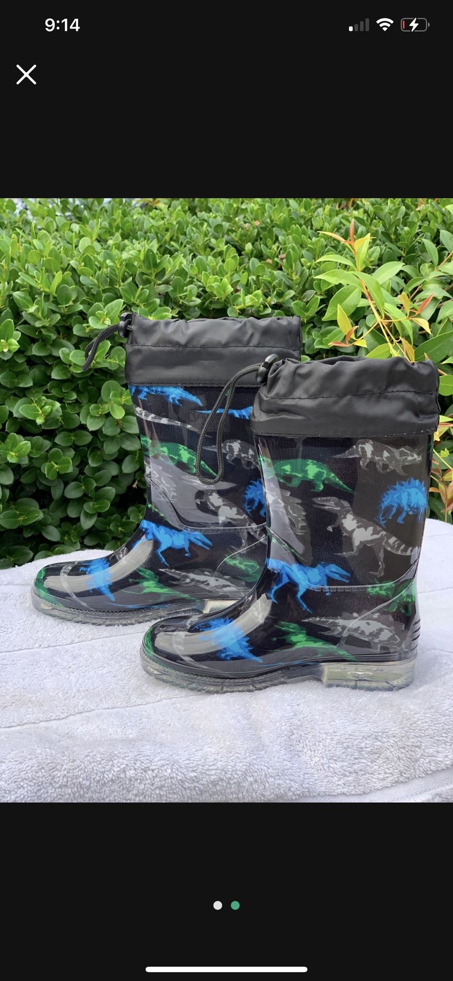 Rain Boots For Kids Sizes 11,12,13,1,2,3,4 $20 Each Pair
