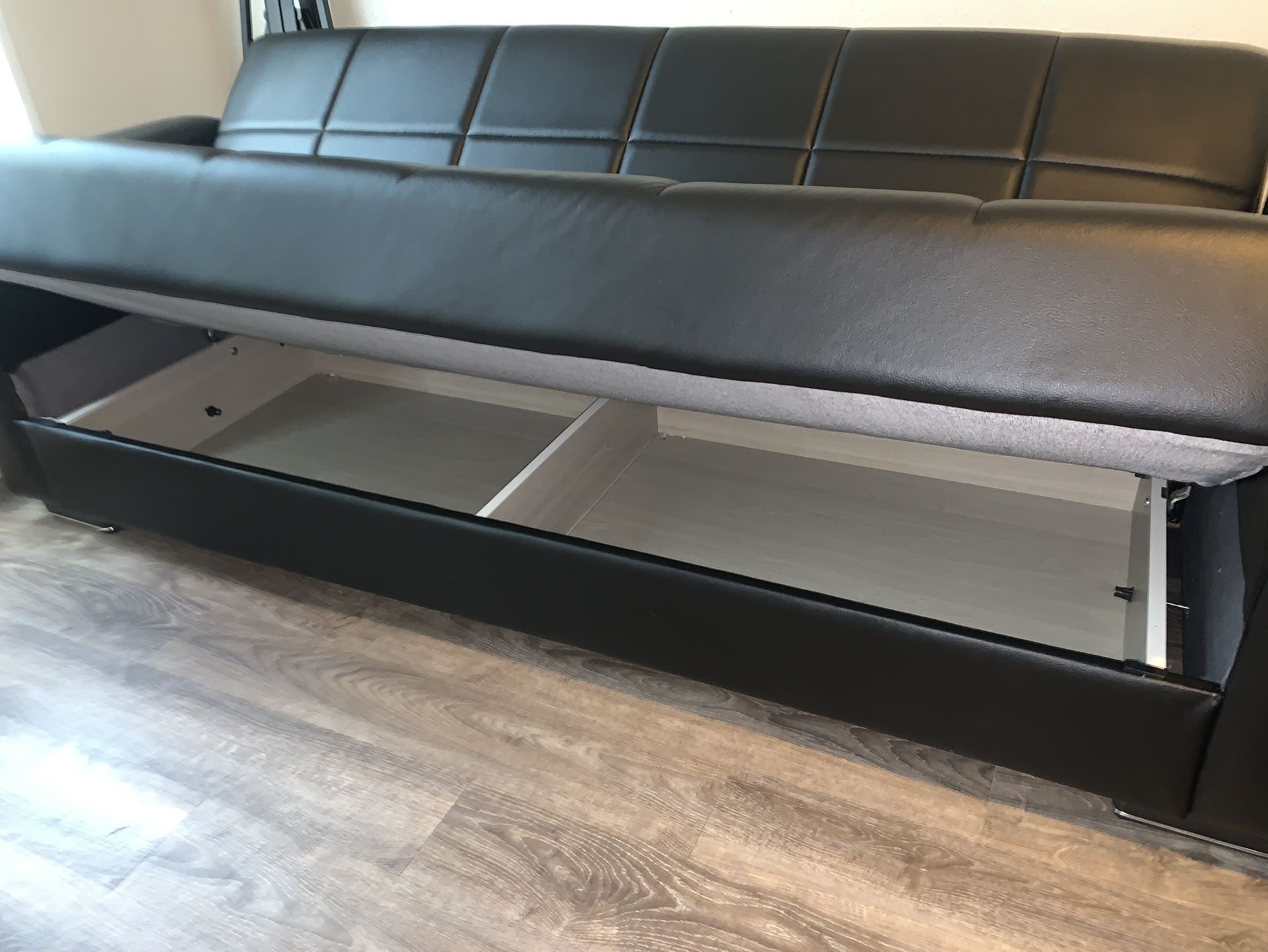 Black couches