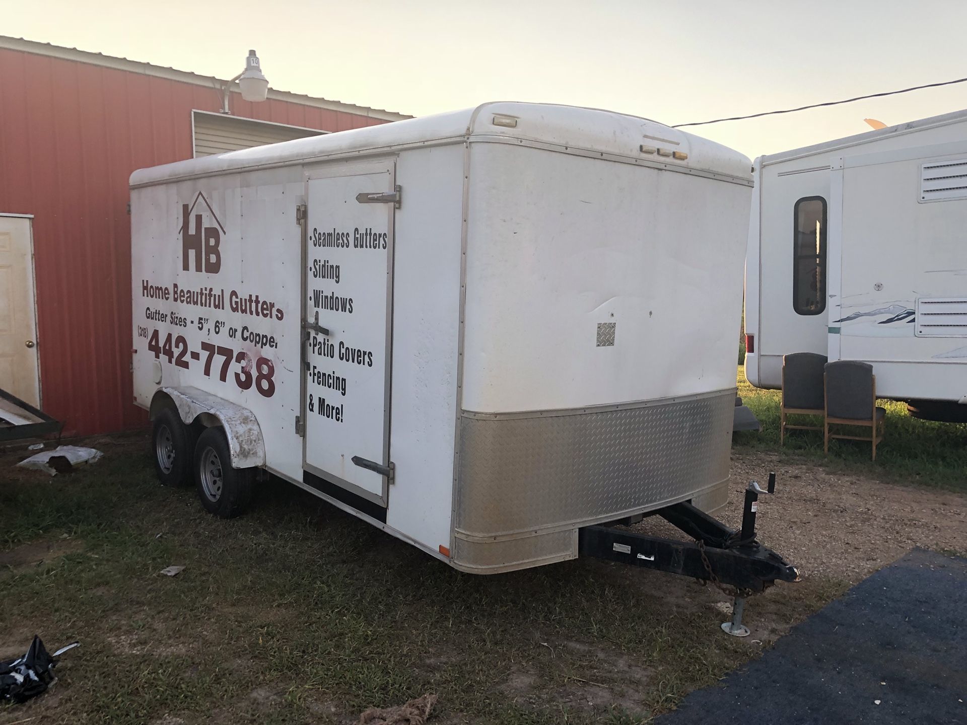 Used enclosed cargo trailer
