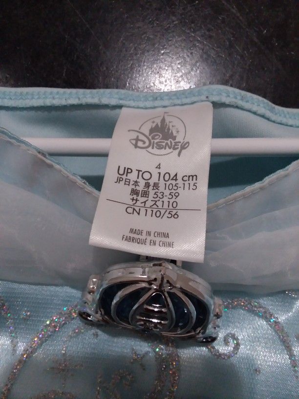 Cinderella dress, disney collection, size 4t, 4 year old