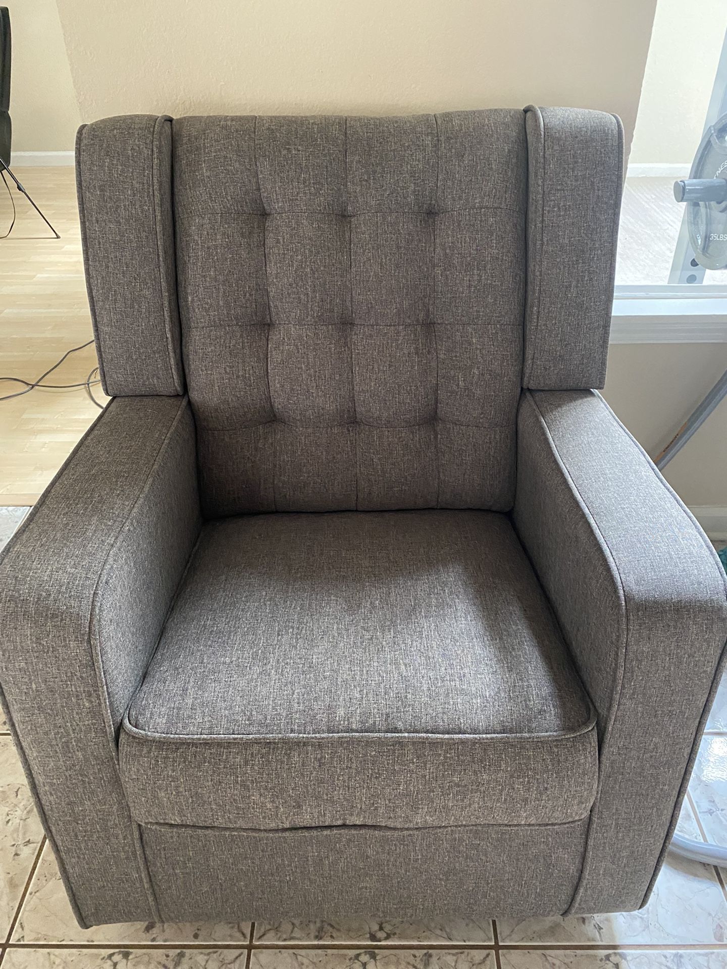 Gray Rocking Chair