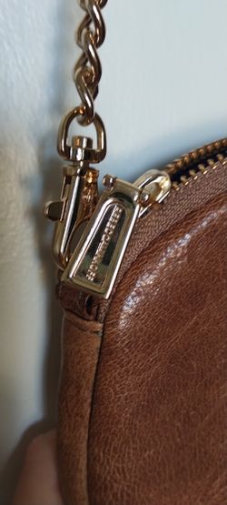 Rebecca Minkoff Brown Leather Crossbody/Waist Purse - Gold Chain Strap Thumbnail