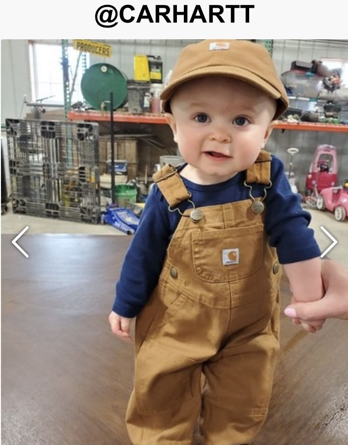 Kids Carhartt Canvas Bib Overall size 2T
