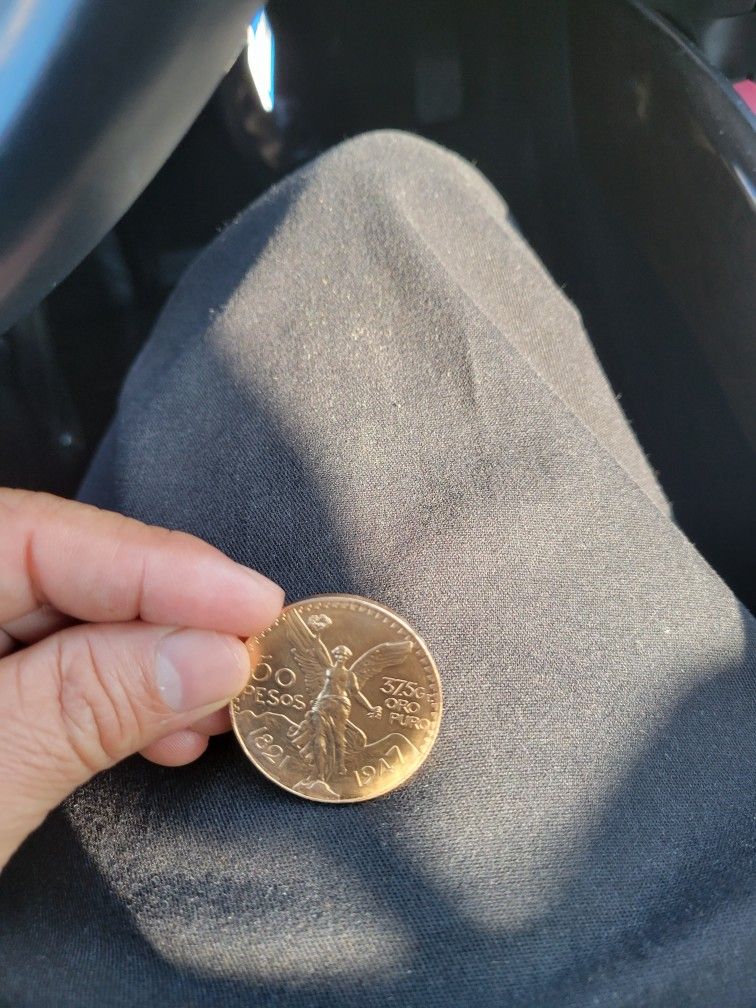 1947 Centenario De Mexico Oro Puro Original Buenas Condiciones Serios Compradores