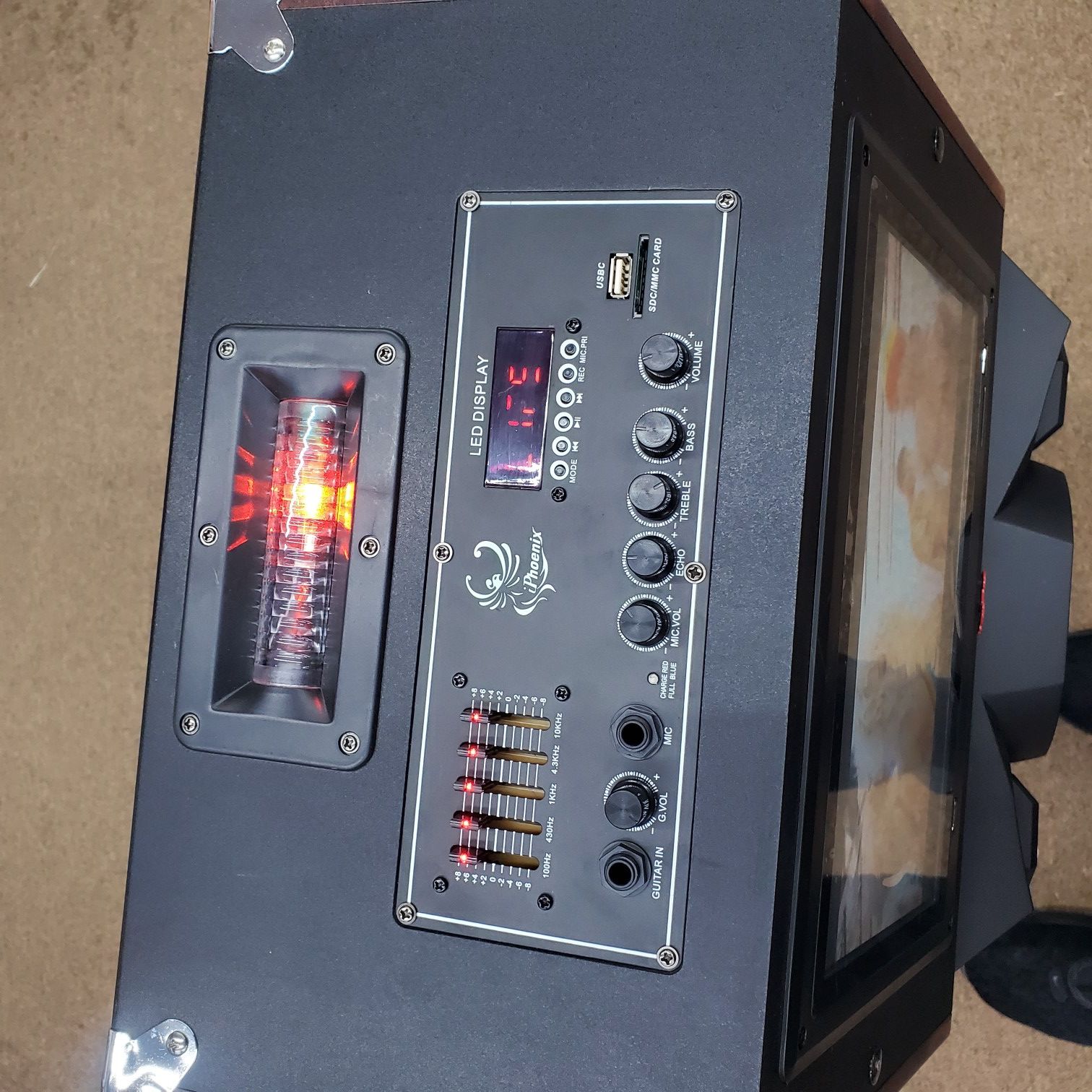 iPhoenix SH103B Rechargeable Touchscreen DJ & Karaoke Speaker System for Sale in Arlington, TX