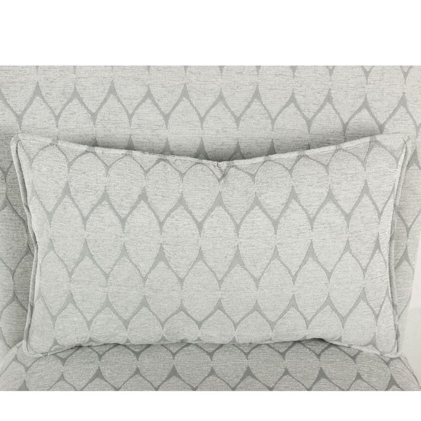 Grey Geometric Pattern Accent Chair