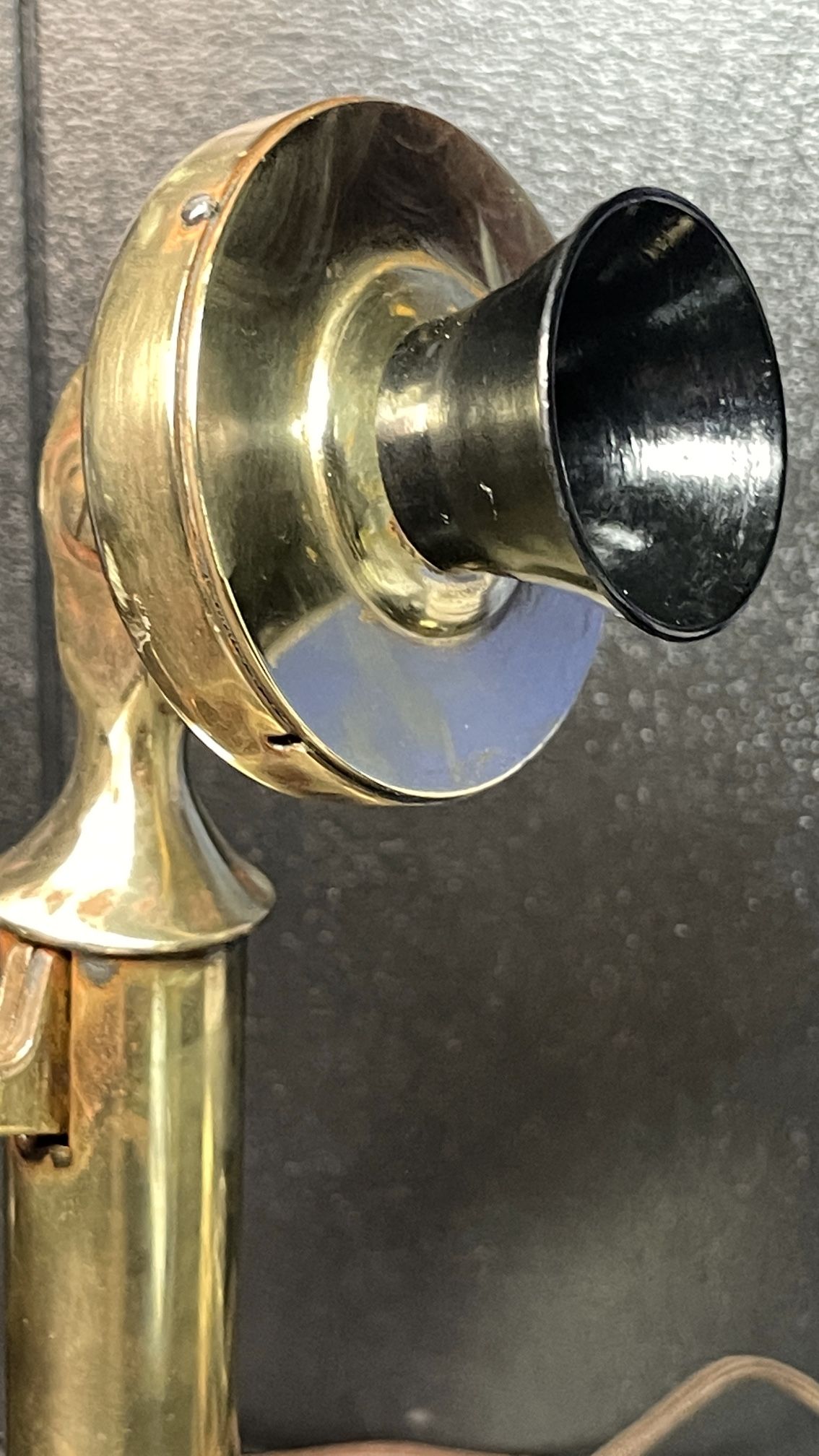 Antique 1913 American Bell Brass and Bakelite Candlestick Phone WORKS