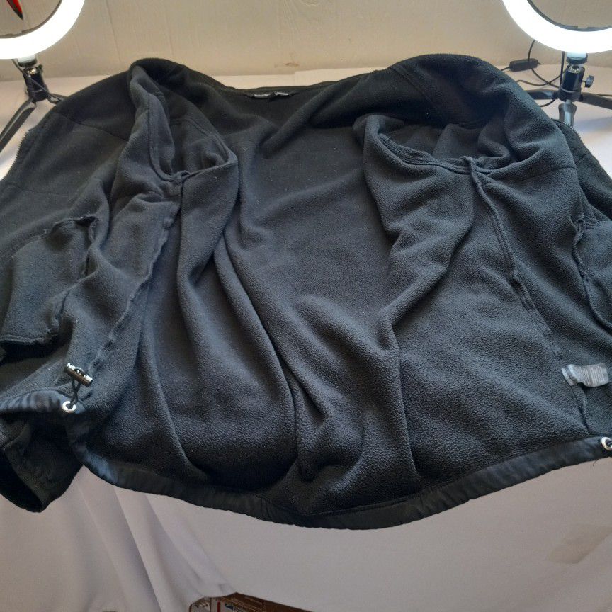 Beverly Hills Polo Club Men's Jacket 2 XL Fleece Full Zipper 4 Zip Pockets Black