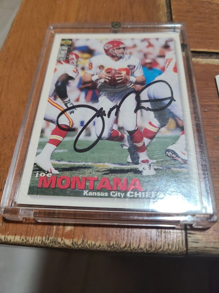 Joe Montana Autograph Card