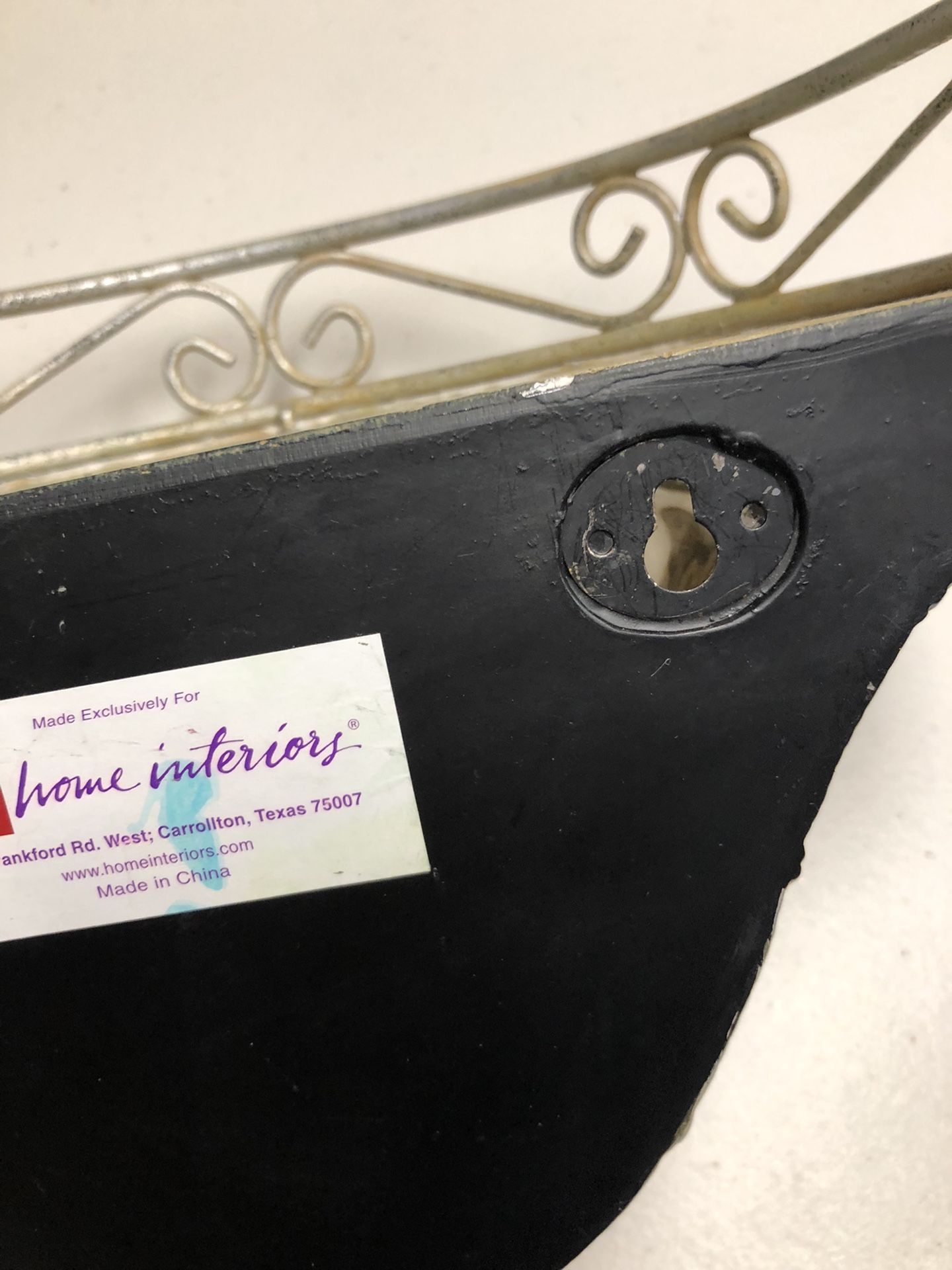 Home Interiors And Gifts Retired Vintage Blown Plastic -resin Wall Shelf