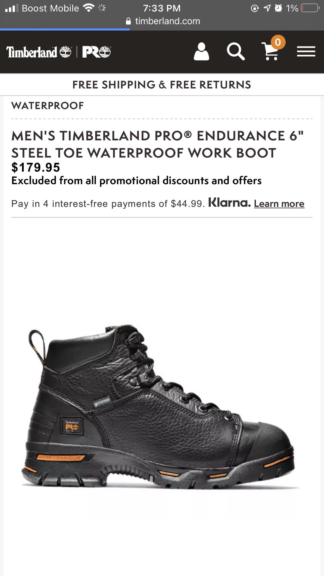 Timberland Pro CSA approved Work Boots 9
