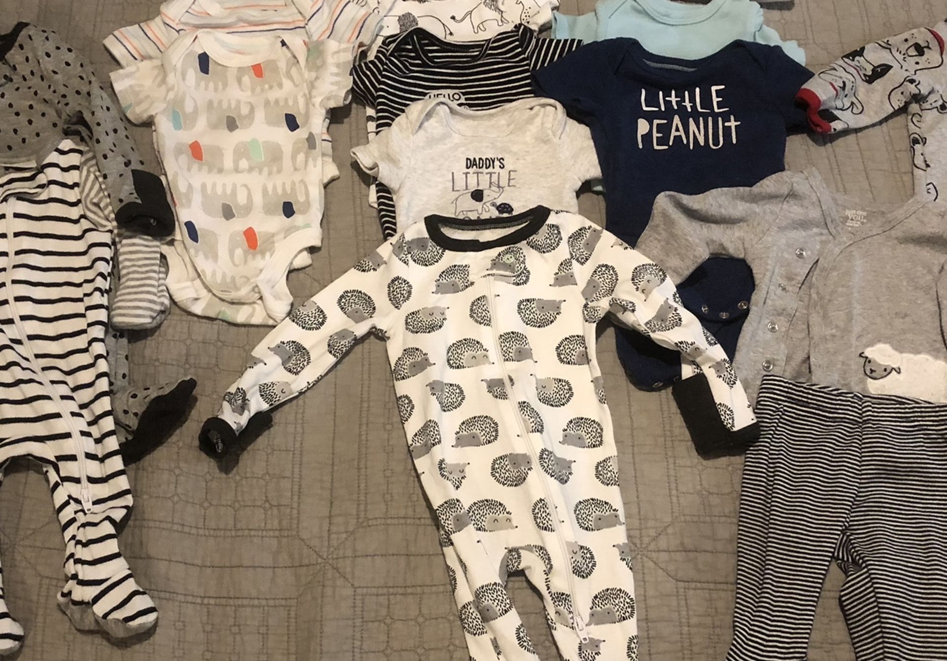 Newborn Sized Clothing And Diapers