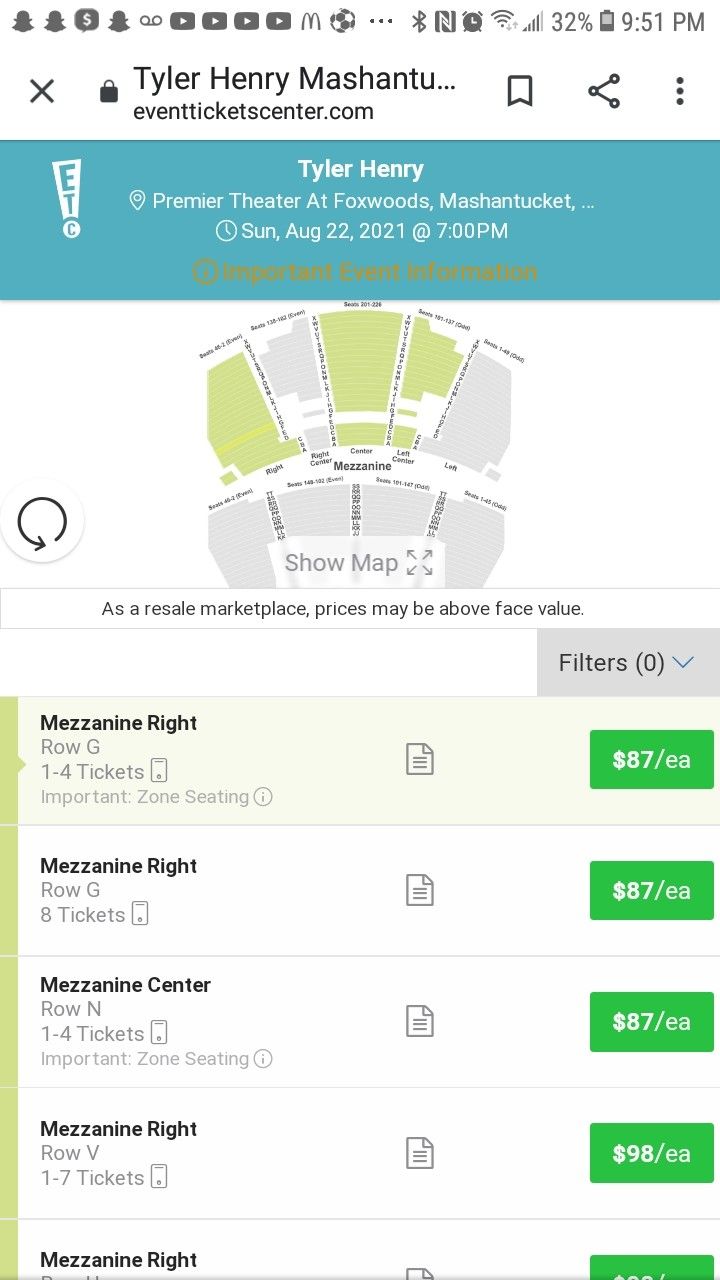 3 Tickets For Tyler Henry