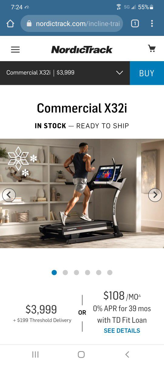 FREE DELIVERY  ⭐   NordicTrack X32I  Treadmill  💥 40% Incline!! 🎄 $1000 OFF RETAIL  ⭐