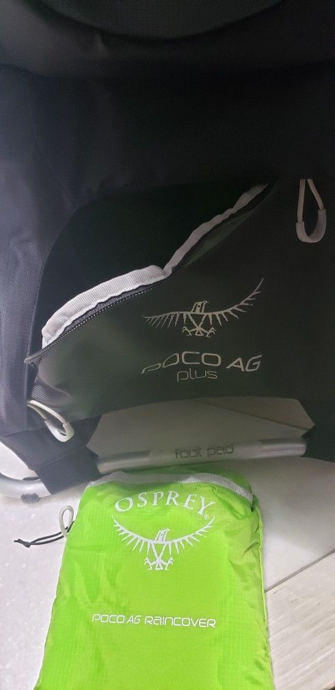 Osprey Poco AG PLUS Child Crrier + Rain Cover And Travel Bag