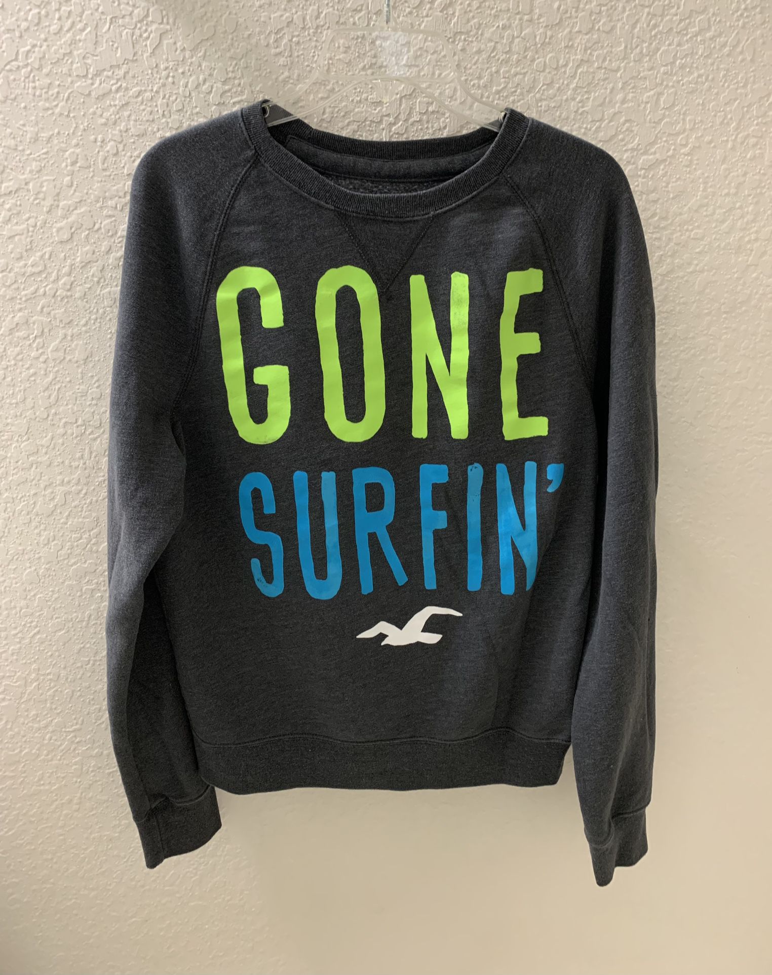 Hollister “Gone Surfin” Men’s Pullover Sweatshirt Size Large