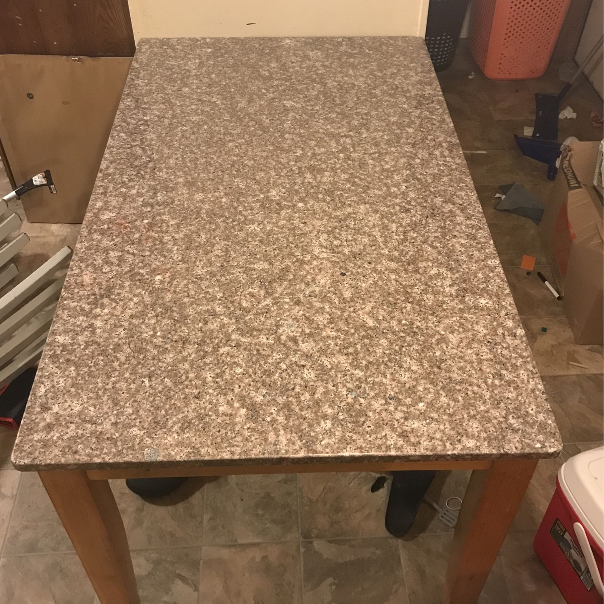 Small Marble Table, Heavy But Very Sturdy
