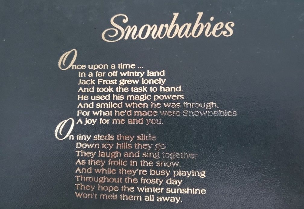 Snowbabies Collectable • "Waiting For Christmas"