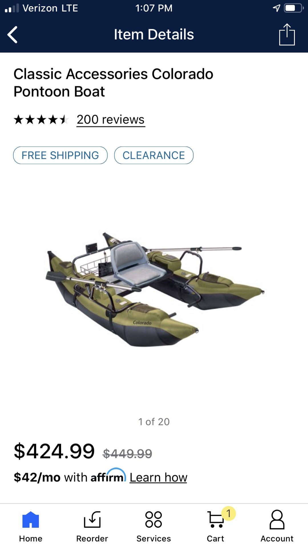 Pontoon Colorado 9 high